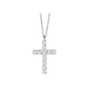 Recarlo Girocollo Croce in Oro Bianco e Diamanti P39CR882/010-45