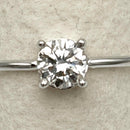 Anello con Diamante Lab Grown ct. 0,50 in oro bianco