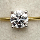 Anello con Diamante ct. 0,30 Lab Grown in Oro Giallo