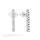 Recarlo Orecchini Facecube in Oro bianco Diamanti E39PD286/D033