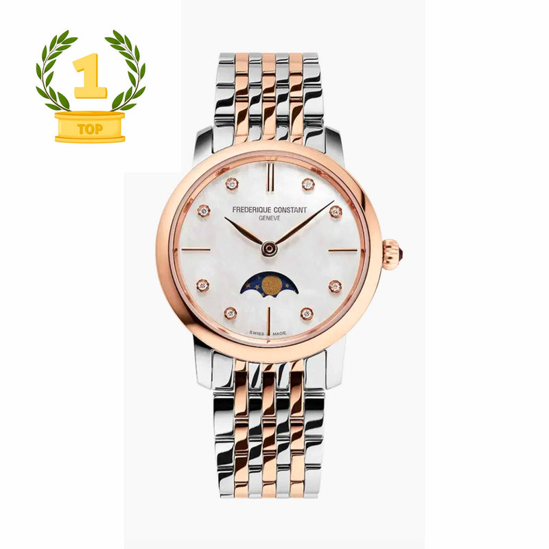 Frederique Constant Classics Slimline Lady Moonphase FC-206MPWD1S2B