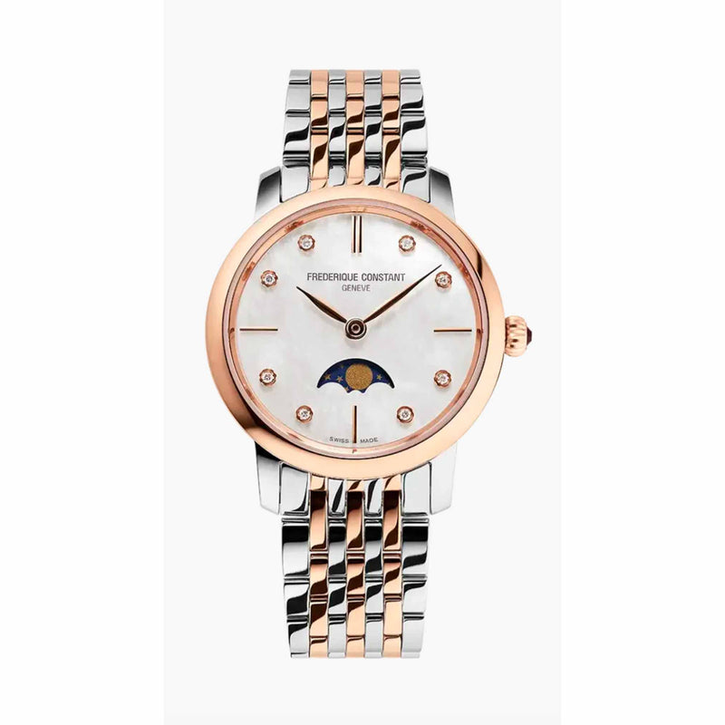 Frederique Constant Classics Slimline Lady Moonphase FC-206MPWD1S2B