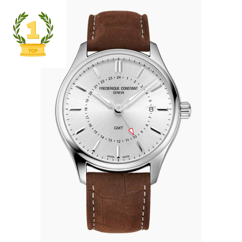 Frederique Constant Classics Quarzo GMT FC-252SS5B6