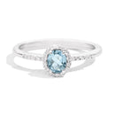 Recarlo anello acquamarina e diamanti R33CG251/AQ-11