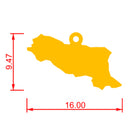 Ciondolo Regione Emilia Romagna oro 18 kt.