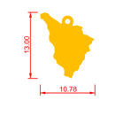 Ciondolo Regione Toscana oro 18 kt.