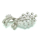 Spilla 39 diamanti 2 ct. in oro bianco 18ct. gr.10. Creazione 1980. Gioiello Secondo tempo