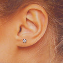 Orecchini a lobo con Diamanti ct.0,52 collezione Amoremio by Sforza Gioielli