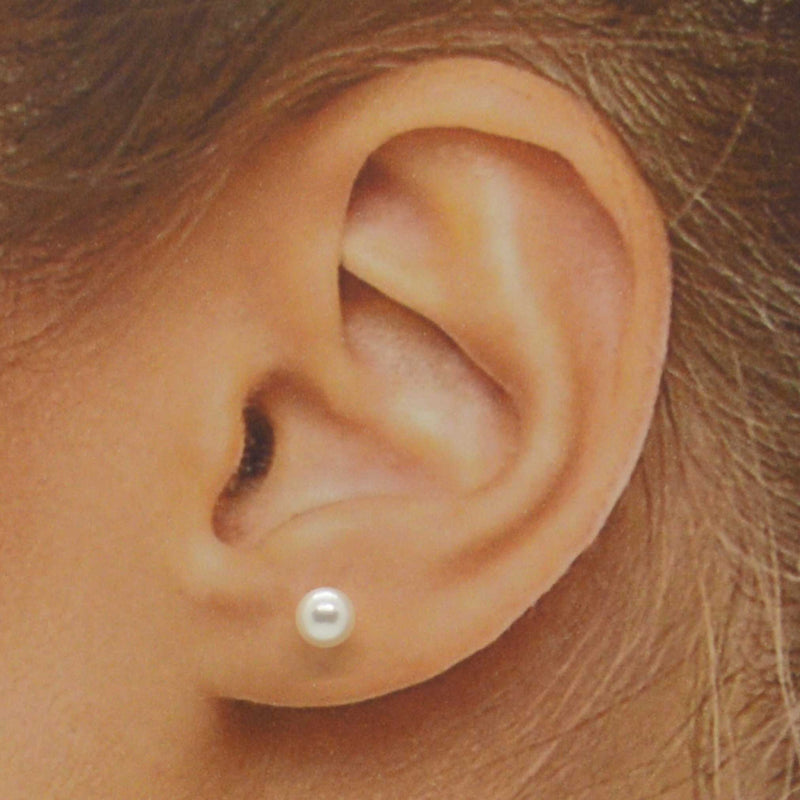 Orecchini Perle di Mare Genesia diametro 5,5 mm. ref. OE216BK