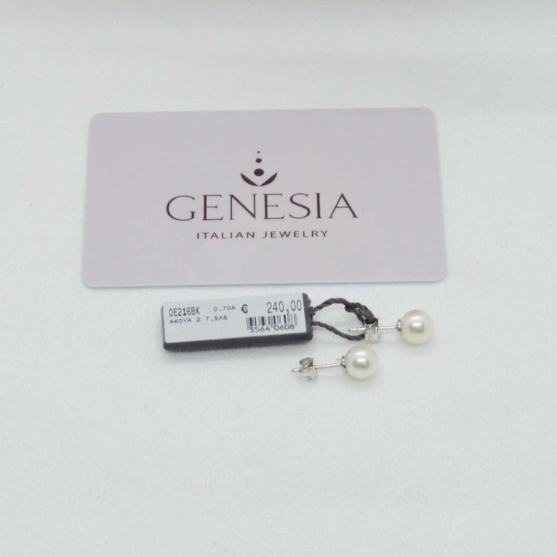 Orecchini Perle di Mare Genesia diametro 8 mm. ref. OE216BK