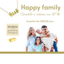COLLANA FAMIGLIA FELICE (HAPPY FAMILY) ORO 18 KT.