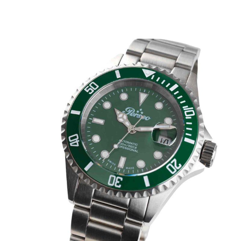 Perseo Subacqueo 200 mt. automatico Swiss made 6785/A Verde