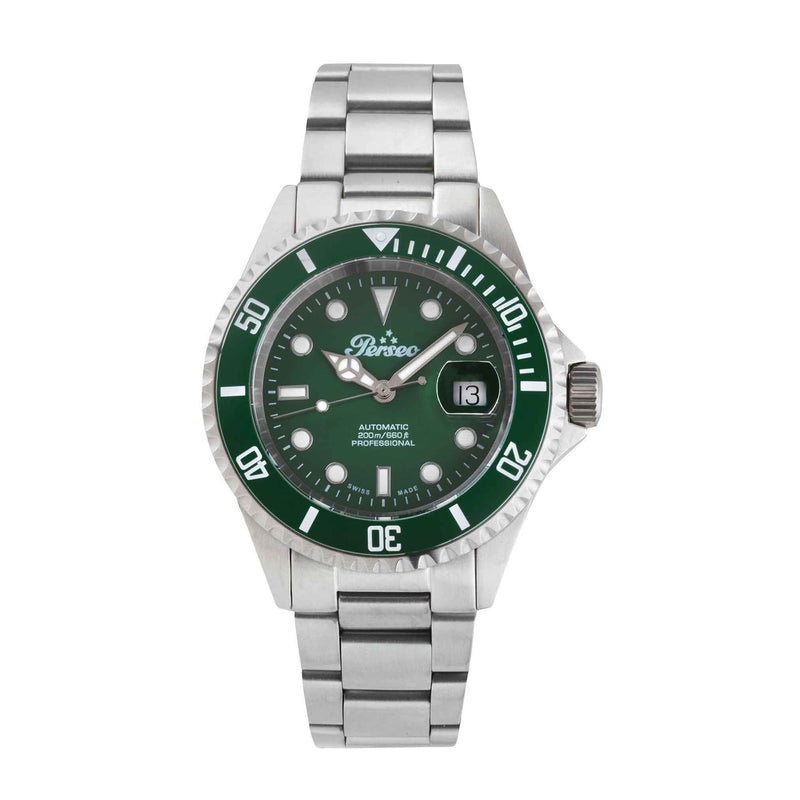 Perseo Subacqueo 200 mt. automatico Swiss made 6785/A Verde